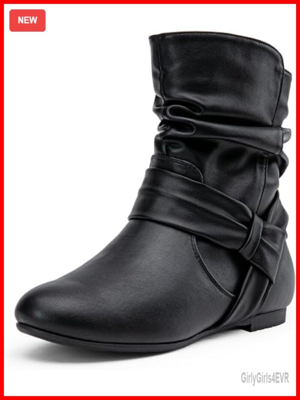 Slouch Ankle Flat Boots Low Heel Zipper Booties Suede